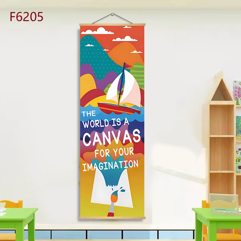 F6205 / 20*60 (oil canvas + solid wood strips + lanyard)