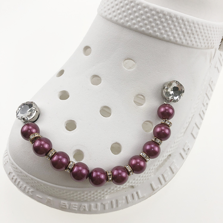 Austrian crystal pearl purple red