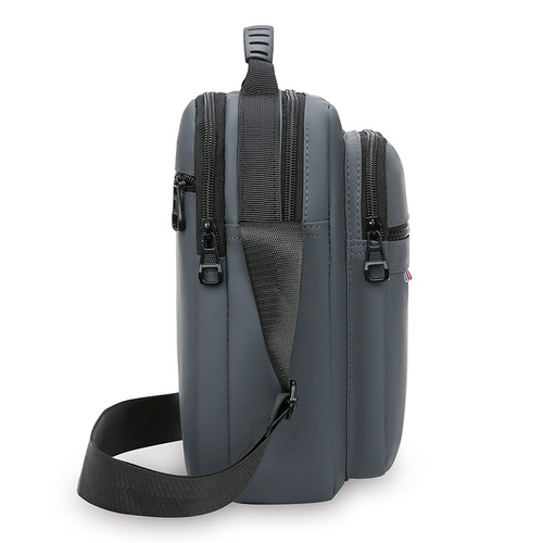 Men's large-capacity shoulder crossbody bag, casual commuting crossbody bag, multi-layer crossbody bag, men's business travel bag collection wallet