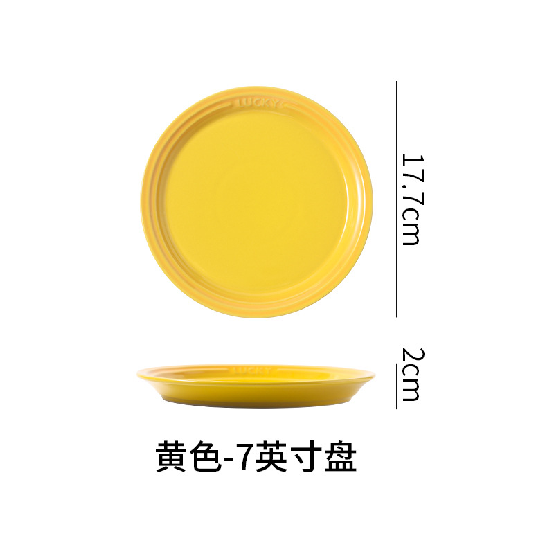 7 인치 노란색 디스크