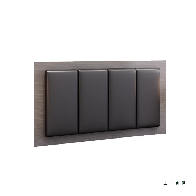 Hotel Bedside Soft Backrest, Customized Bedside Backrest, Standard Room Furniture, Full Set of Apartment B&B Guest Room