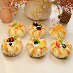 Simulation PU fruit small bread model photography teaching props home decoration decoration bakery window display