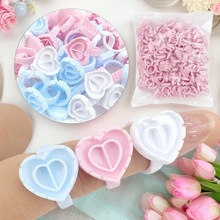 美睫心形胶水杯嫁接假睫毛一秒开花杯胶水托盘睫毛滴胶盘戒指杯