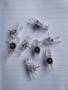 Plastic clip with pushpin 3.5*0.7cm colorful photo clip pushpin clothespin rose gold DIY handmade accessories