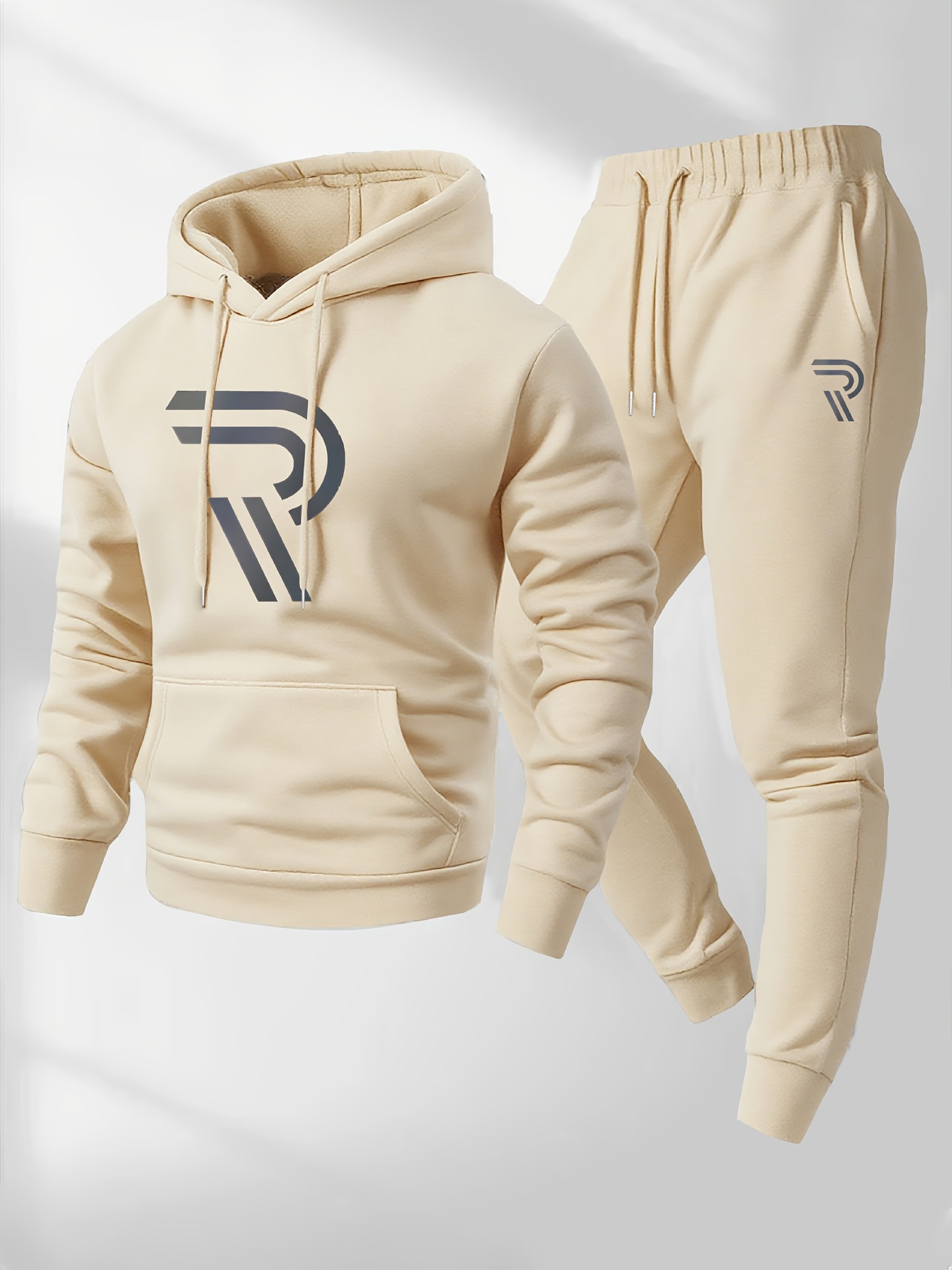 Cross-border nuevo estilo casual de moda para hombres y mujeres suéter impresa sudadera y trajes deportivos de cuerda de tracción Europa y América