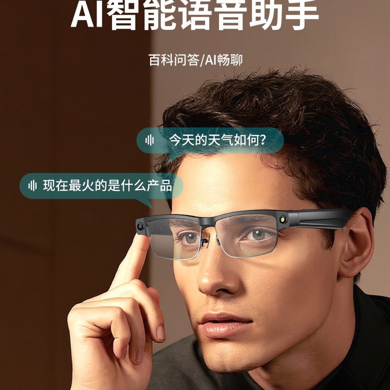 国境を越えた写真とビデオ撮影 スマートグラス AI翻訳サングラス 屋外撮影とビデオ撮影メガネ カメラサングラス|undefined