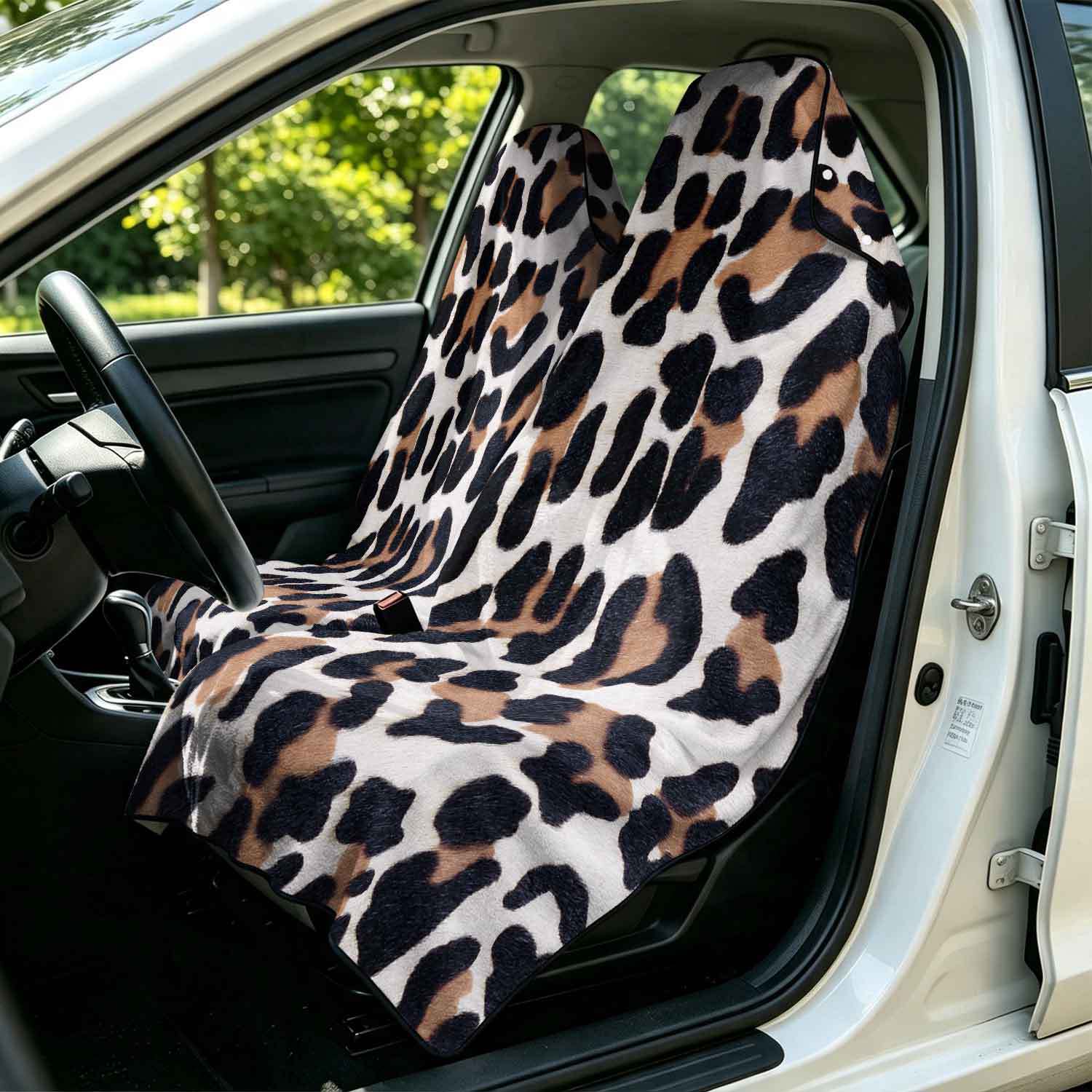 2-piece dual-use car seat cover, ultra-fine fiber, can be used as a beach towel, printed car protective seat cover 13