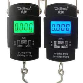 威衡全中文50kg双精度手提电子秤行李箱包吊挂钓鱼电子手提称秤