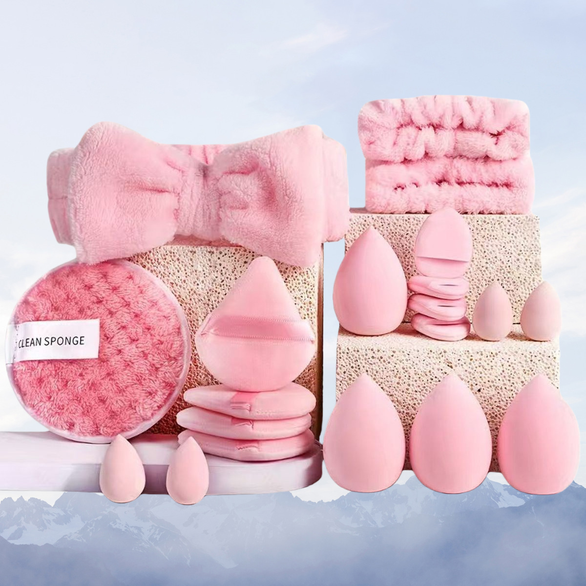 Transfronterizo color café 40 piezas conjunto de cepillo de maquillaje de sombras de ojos cepillo de pintura en polvo conjunto completo Xyin temu Daifa conjunto de combinación grande