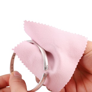 Jewelry Maintenance Square Marble Pattern Silver Wipe Double-sided Mirror Wipe Cloth Silver Gauze Suede Bright Silver Cloth