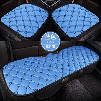 Seat cushion, seat cover – Small Three-piece Car Cushion Single - vintage-style-blue-three-piece-set