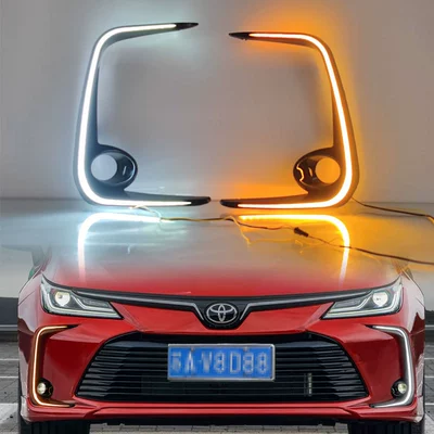 19-24 Toyota Corolla üçün LED Gündüz Hərəkət İşıqları, Ön Duman İşıqları
