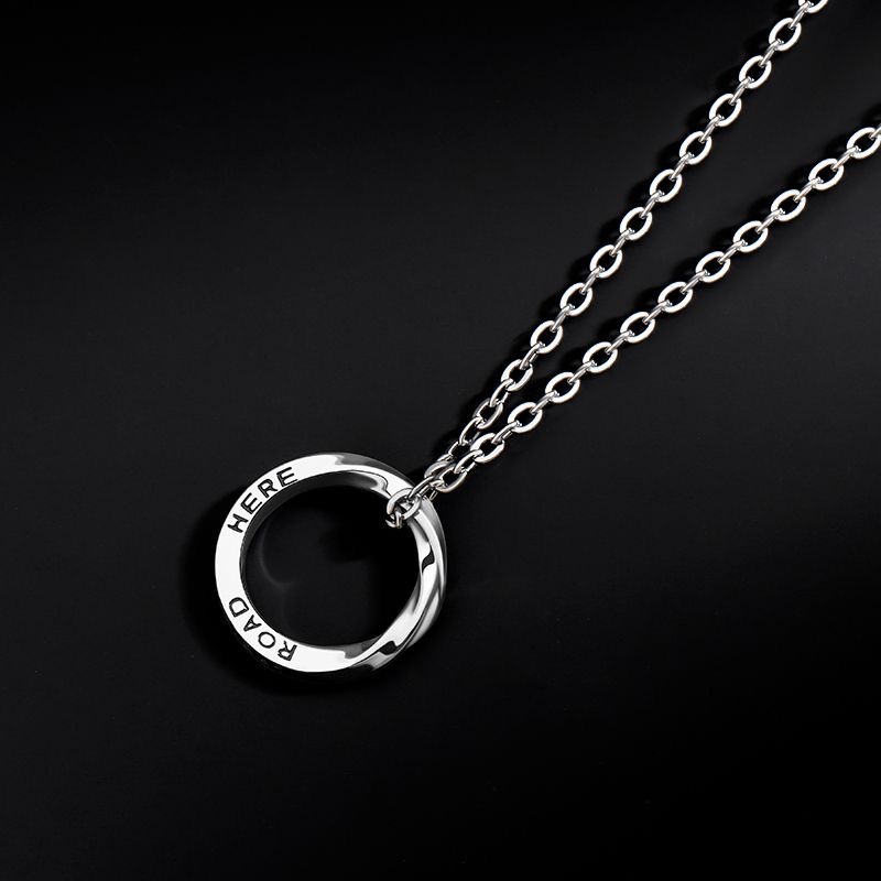 Collar Mobius, estilo de moda masculino, estilo de diseño, nicho, collar masculino de alto nivel.