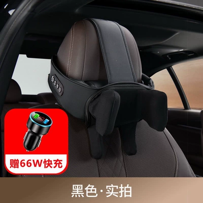 Masaj avadanlığı – for car seats - comes-with-a-cigarette-lighter-elegant-black-6-axis-massage-and-heating-neck-pillow-single-piece