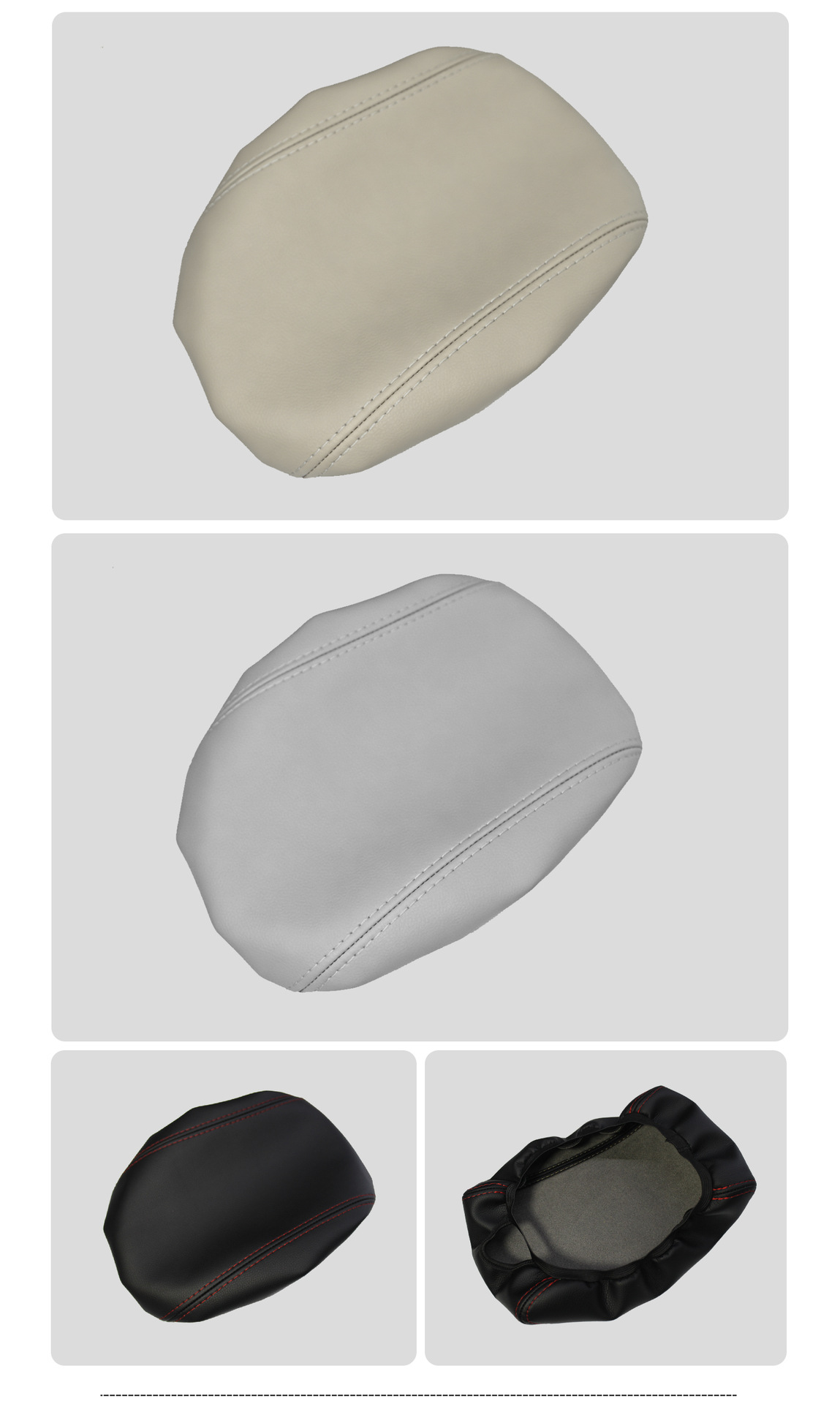 Suitable for 15-18 Models of Hyundai Tucson Armrest Box Leather Cover, No-Disassembly Elastic Type, Special Car-Specific Interior Protection Cover