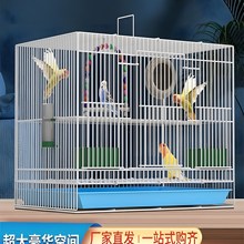 八鸟哥鸟笼新型生态金属鸽子笼大号虎皮鹦鹉鸽子繁殖笼带厕所