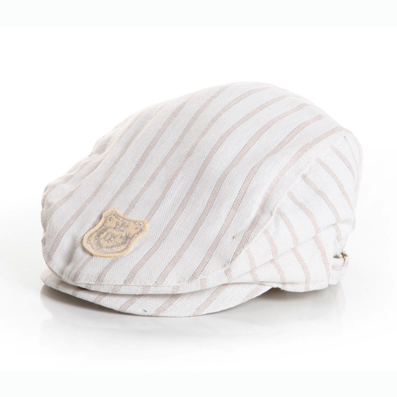 Cross-border Gentleman Hat for Baby Boys Striped Beret Manufacturer Supply Direct Sales One-time Shipping