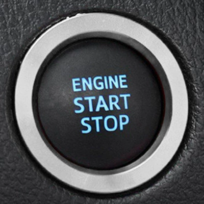 One Button Start Decorative Ring – Other Automotive Interior Supplies - startup-circle-silver-tacomacamrysubaruasian-dragon