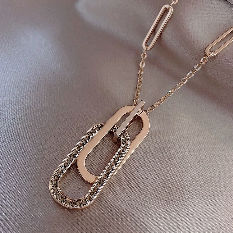 Collar Largo para Suéter Aleación para Mujer