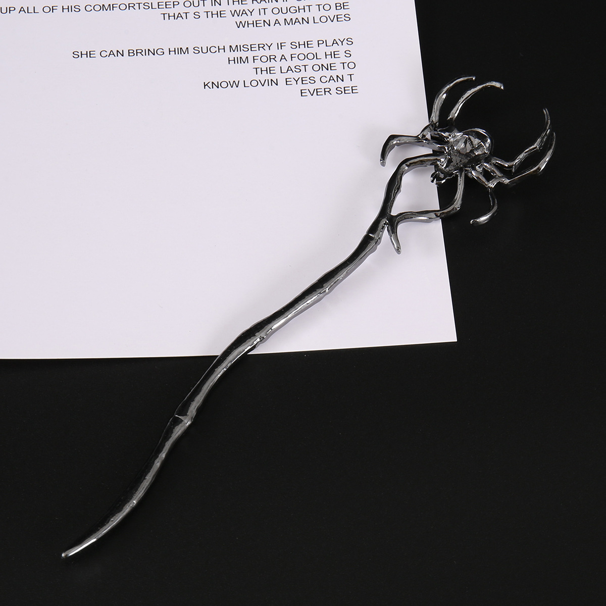 Plating Design Retro Style Women's Retro Skull Alloy Plating Hairpin