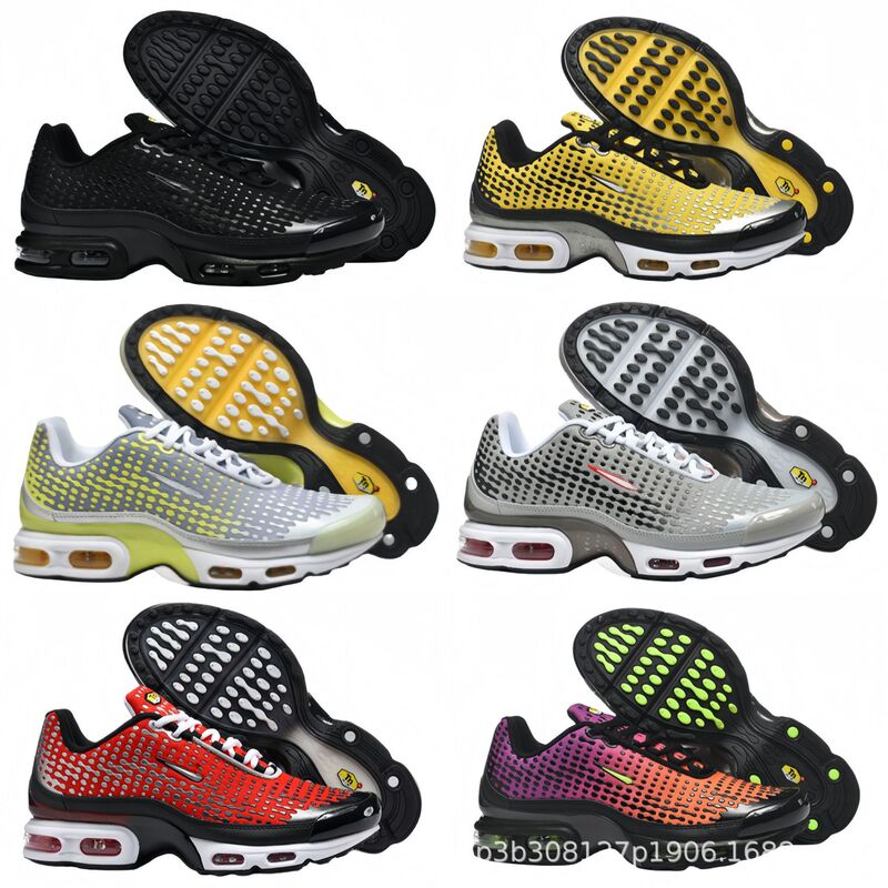 Putian Cross-Border Foreign Trade Air Max Tn Plus Shox Air-Cushioned Shoes for Men and Women, Breathable Casual Sports Running Shoes