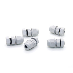 Jafine Nylon Cable Waterproof Connector M8*1.25 Fixed Head Plastic Gland Head Screw Sleeve Sealed Lamp Connector 
