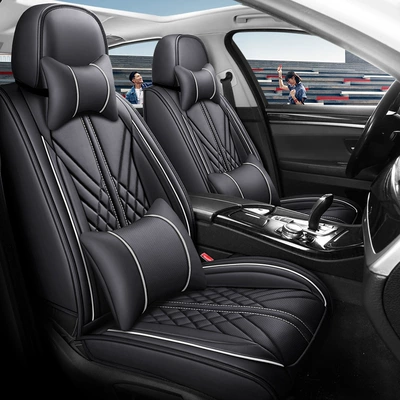 seat cover cushion cross-border Amazon a – Four Seasons Pad - black-gray-deluxe-edition-universal