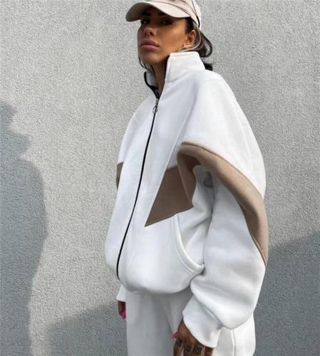 INS Western-style sportswear hoodie pants sweat suit set for women