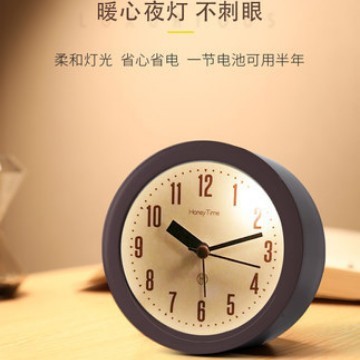 静音デスクトップ小型目覚まし時計北欧スタイルシンプル高校寝室時計学生用専用夜光ベッド時計|undefined