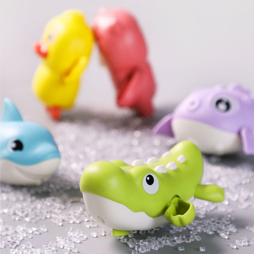 Cross-border hot selling clockwork bath toys bathroom play water chain animal turtle children baby baby toys