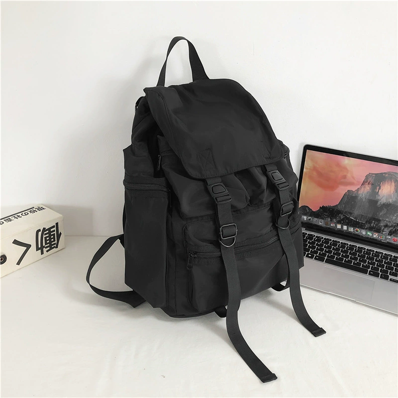 Brand lock for men and women, backpack, capacious bag for elementary school students for gym, Korean style, for students