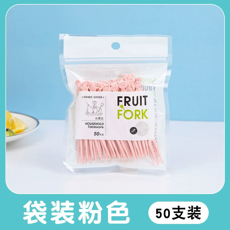 Фруктовые палочки, фруктовые десертные артефакты, одноразовые пластиковые вилки для фруктов, гигиеничные и удобные бытовые зубочистки.