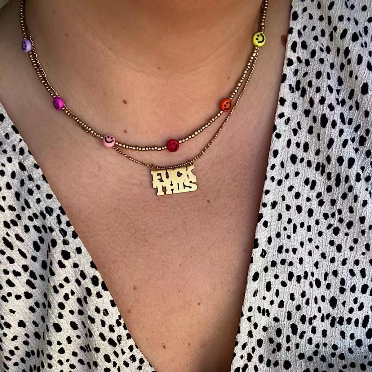 Womenu0027S Vacation Flower Beaded Pearl Necklace Patchwork