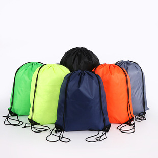 Drawstring Flap Pocket Pants Customized Outdoor Activity Event Backpack Men's and Women's Fitness Sports Waterproof Backpack Logo Customization