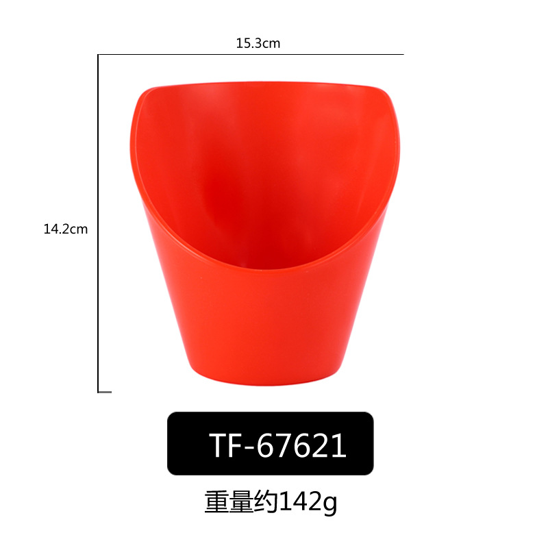 PP porcelana-como colorido oblicuo Tazón de fuente Cubo de lechuga Tazón verde vegetal cubo vegetal creativo restaurante comercial Ensalada de frutas Tazón