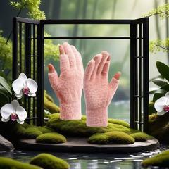 男性と女性のための模造ミンクベルベット手袋、ベルベットと厚い指、2つのハーフフィンガー、携帯電話で遊ぶためのファッショナブルなニット手袋