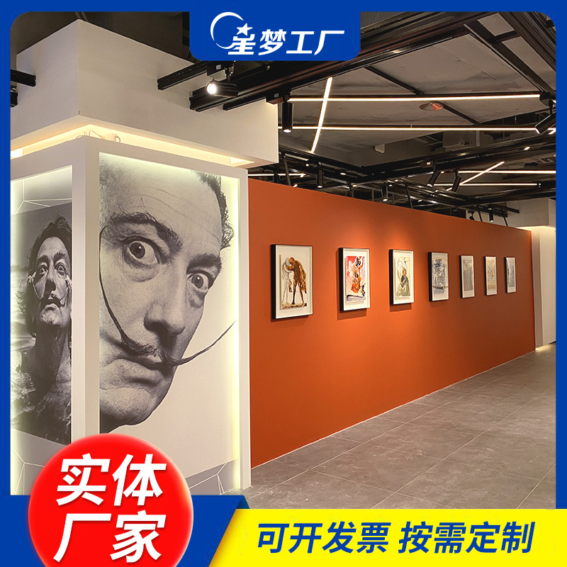 画展搭建定 制提供物料制作施工安装服务 画展布展展厅设计搭建