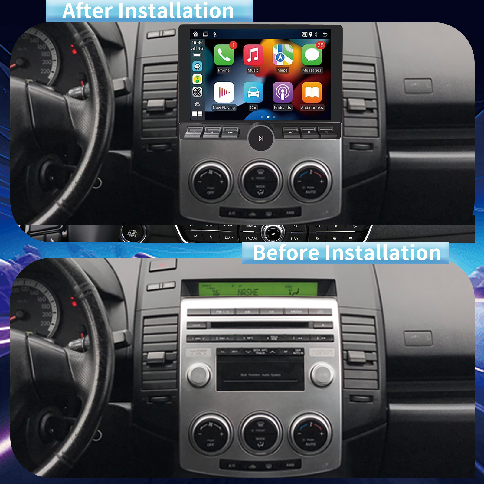 Export Quality Universal Car Gps Navigator 13.1inch Support Multi-National Language Factory Direct Hair