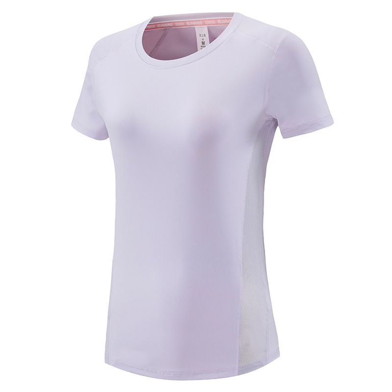 2025 nueva camiseta de verano para mujeres camiseta deportiva running bádminton yoga camiseta de mangas cortas