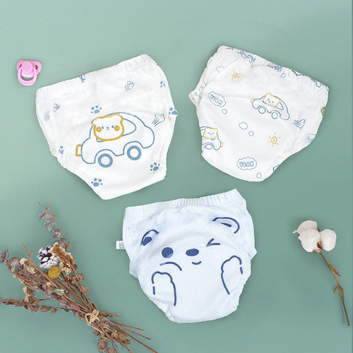 Baby training pants, breathable and waterproof, baby toilet practice pants, newborn cloth diapers, diaper underwear, diaper cessation