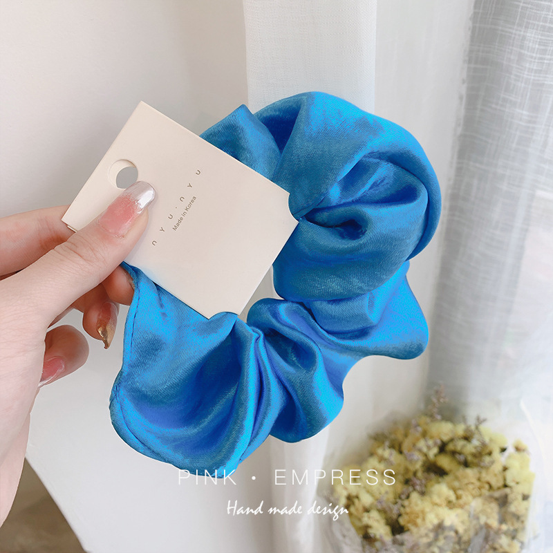 INS cerdo blanco intestino grueso anillo de pelo Super Niña de hadas Corea del Sur Internet celebridad mismo estilo BM intestino grueso anillo de pelo simple cuerda de pelo accesorios para el cabello