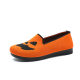 2024 New Cross-border Women's Shoes Halloween Pumpkin Casual Shoes Lightweight Breathable Fashion Cloth Shoes TEMU Daifa
