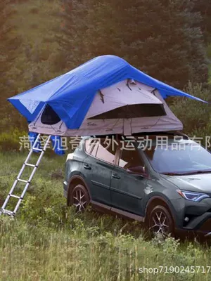 Automatic Quick Opening Travel Tent Soft Top Roof Tent Self-driving Travel Tent Camping Car Tent Waterproof Sunscreen (Avtomobil dam çadırları)