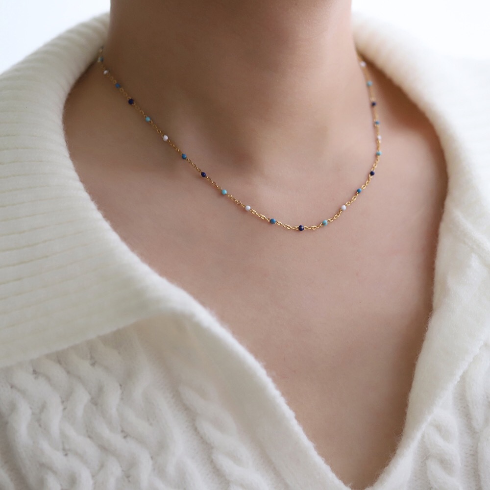 Wholesale Simple Style Geometric Titanium Steel Necklace_colorza_3