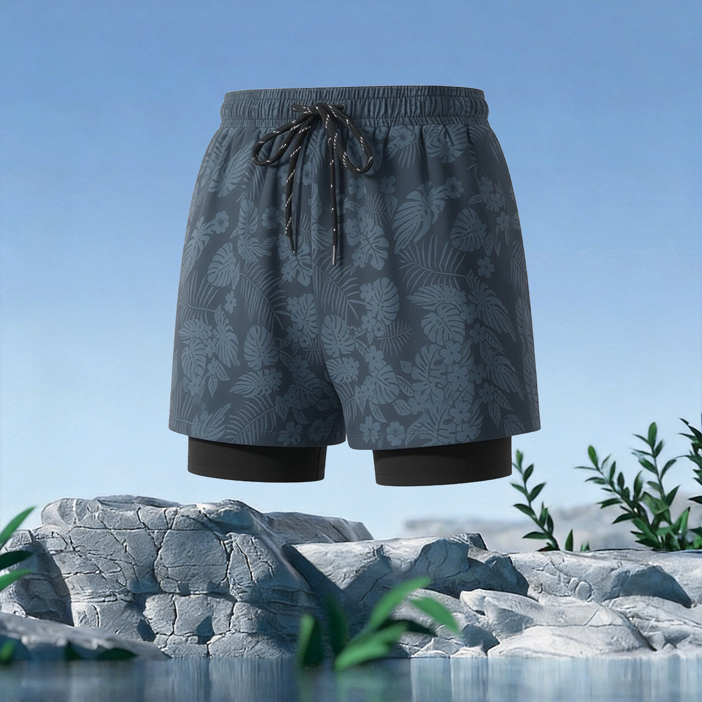 Hojas negras / XL (recomendado 55,00 kg-65,00 kg