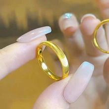 沙金饰品新中式轻奢国潮风猫眼戒指女款设计百搭小众高级感首饰品