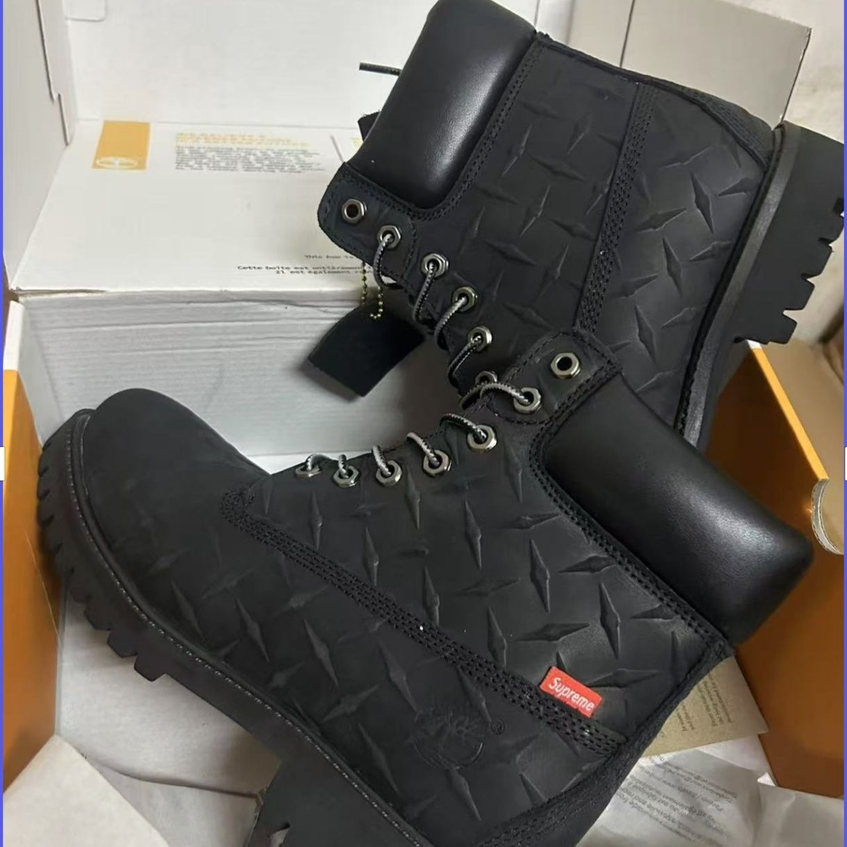 Botas de amarillo de marca nueva 61 original Timberlake no podrido cuero pareja de hombres y mujeres al aire libre Martin amarillo esmaltado orden