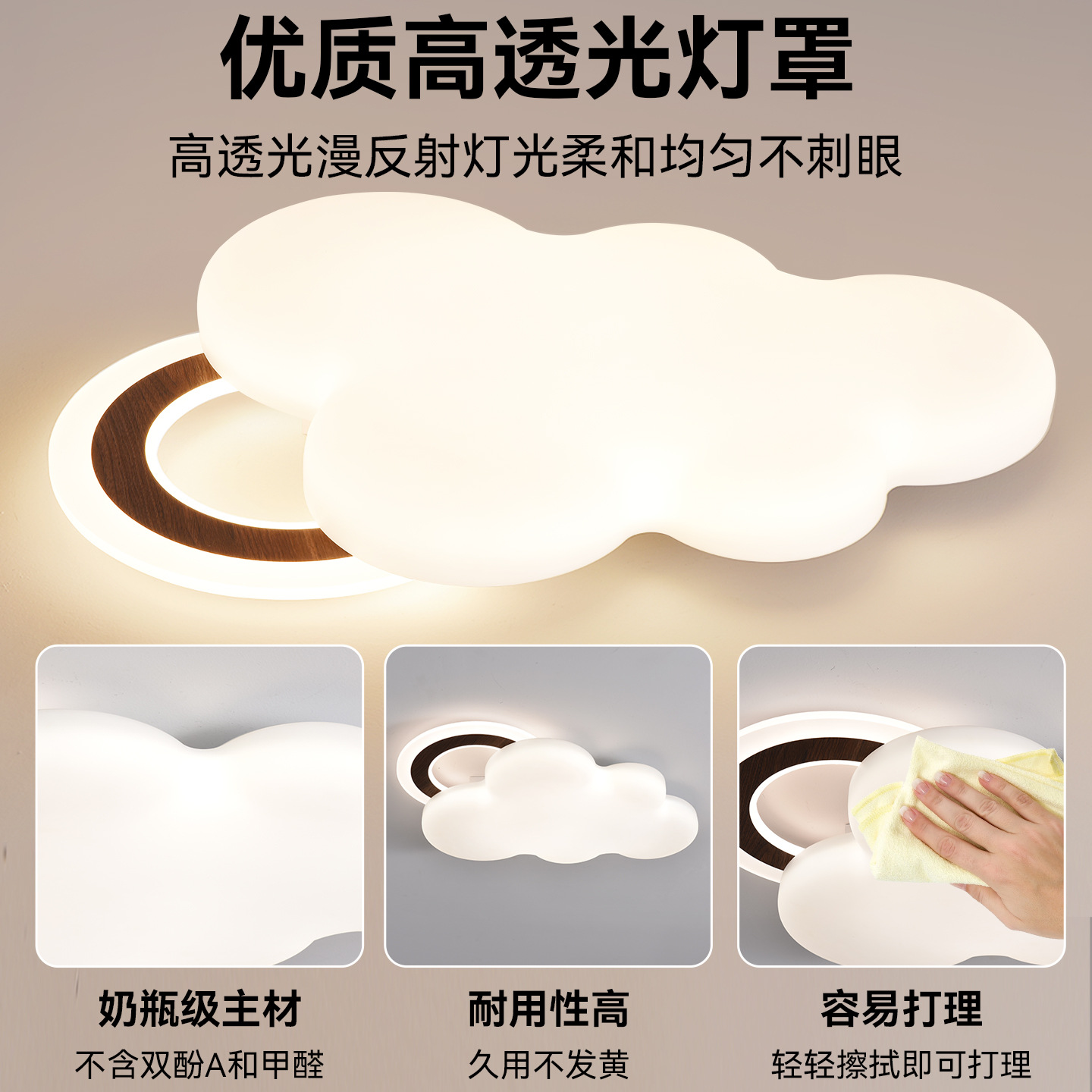 lámpara de techo del dormitorio lámpara de habitación 2026 nueva lámpara de protección de ojos de la habitación de niños estilo medieval lámpara de cama principal lámpara de montaña luminaria 357L