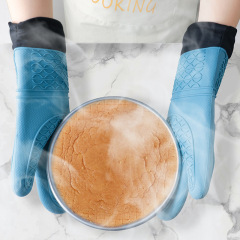Amazon Silicone Oven Gloves Microwave Insulated Gloves High Temperature Baking Anti-scalding Thickened Baking Gloves