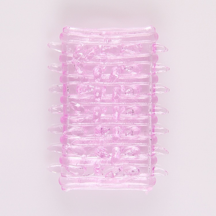 Caterpillar Crystal Delay Ring TPE Locking Sun Ring Adult Toy — detail image 36